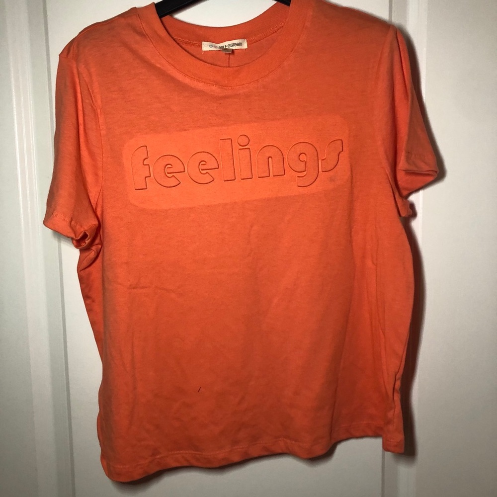 Juniors Cute Coral Pink Tee